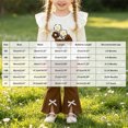 thumbnail image 3 of WXFAZCVU Baby Girl Clothes Fall Outfits Flower Long Sleeved Top Flared Pants with Slit Hem Size 3-6 Months, 3 of 4