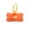 Orange, variant on Dog Poop Bag Dispenser with Waste Bags - Cute Portable Pet Waste Clean Up Supplies for Dogs, Leash Clip On Design, Includes 15 Bags per Roll, Plastic (8cm x 4cm)
