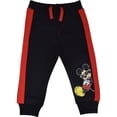 thumbnail image 2 of Pantalones Disney Mickey Mouse para niños pequeños, paquete de 2 unidades, negro/gris, 3T, 2 of 7