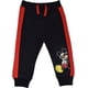 thumbnail image 2 of Pantalones Disney Mickey Mouse para niños pequeños, paquete de 2 unidades, negro/gris, 3T, 2 of 7