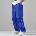 thumbnail image 5 of Mgmyaa Men's Flat Front Sports Pants With Drawstring Elastic Waist Stretchable Adjustable Straight Leg Full Length Soft Lightweight For Jogging, 5 of 8
