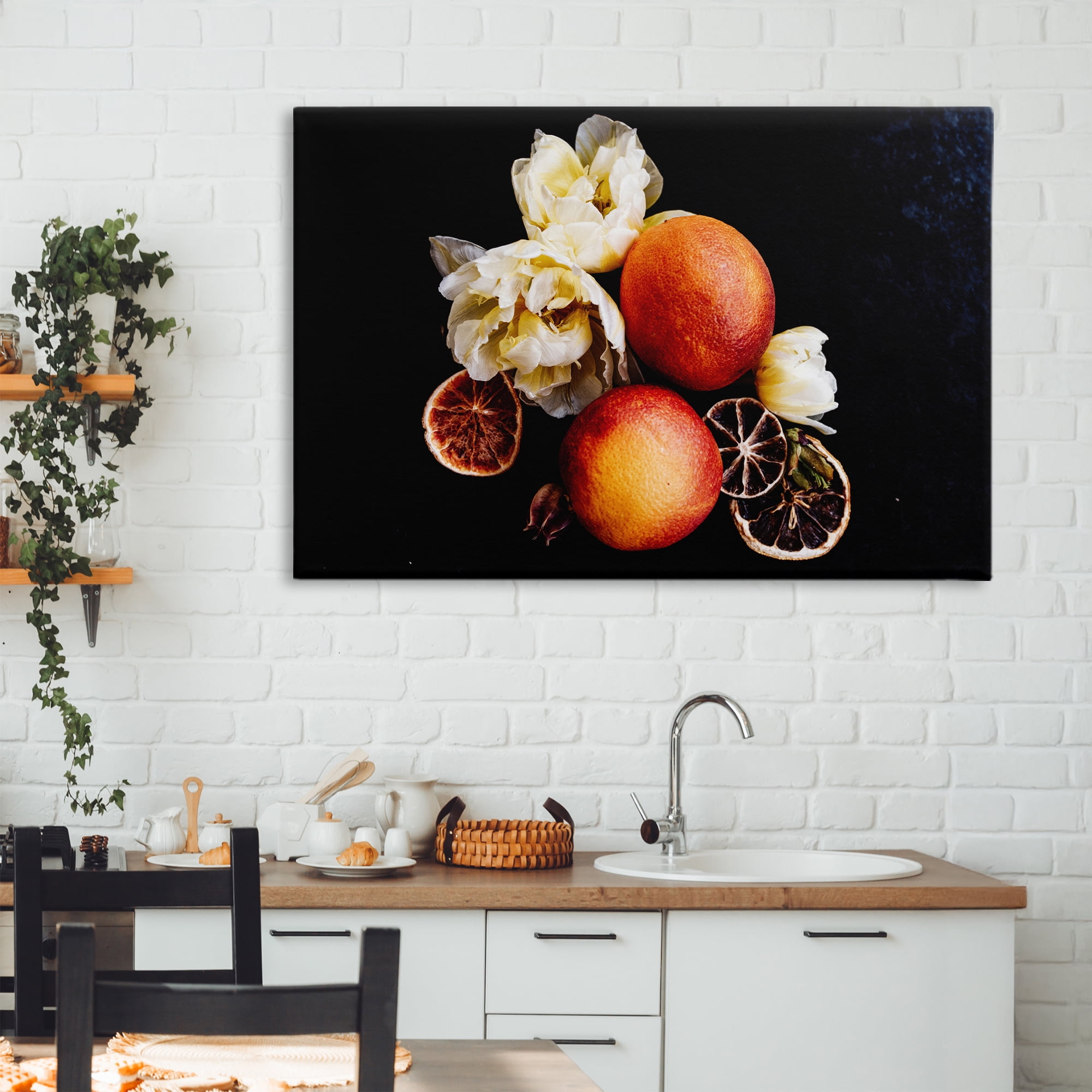 The Still Spring Fruit Canvas Wall Art, design by Amy Carroll