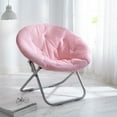 Mainstays Faux Fur Saucer™ Chair, Blush