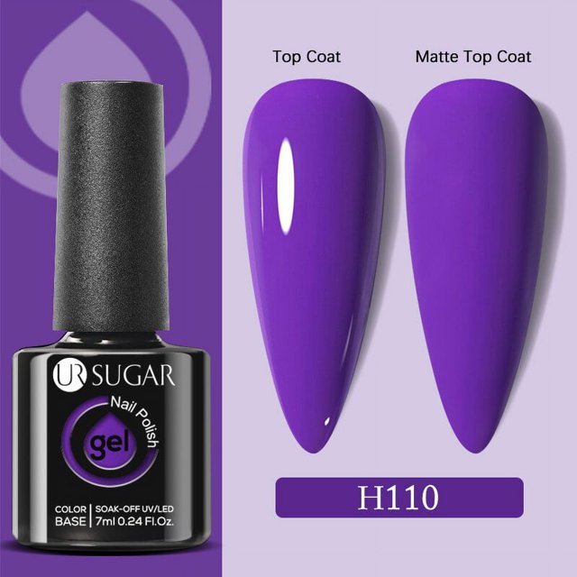 Esmalte de uñas en Gel semipermanente, azúcar UR de alta saturación, Color rojo, botella de vidrio de 7ml, Gel LED UV de manicura para Otoño e Invierno