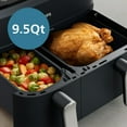 thumbnail image 4 of Philips 3000 Series Dual-Basket Airfryer, 9.5 Qt (9L) Capacity, Black, Silver Handles, 4 of 11