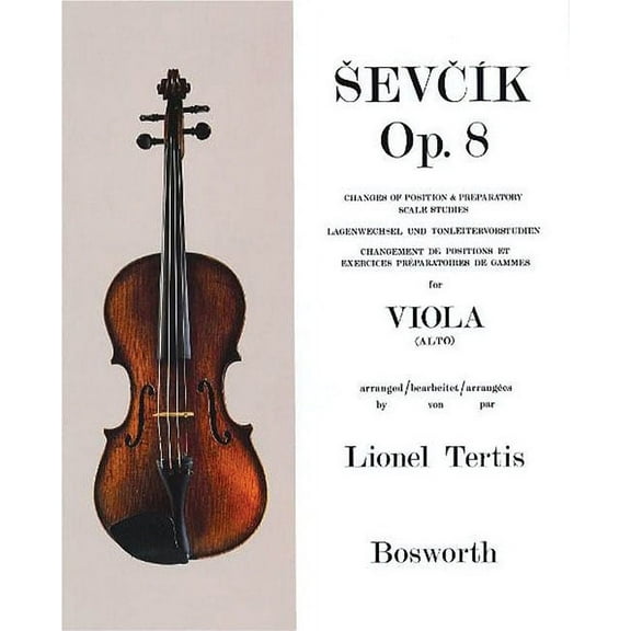 Sevcik for Viola - Opus 8: Changes of Position & Preparatory Scale Studies, (Paperback)