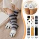 thumbnail image 2 of 1/6 pares de calcetines de invierno cálidos para niñas con forma de pata de gato, bonitos y gruesos, para dormir, tallas S a M, cálidos para el suelo, 2 of 6