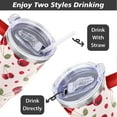thumbnail image 6 of 30 Oz Tumbler with Handle and Straw Insulated Double Walled Stainless Steel Travel Mug Gift Box Reusable Tumbler Coffee Travel Mug for Office Portable Insulated Beer Cup for Hot & Cold Drinks, 6 of 6