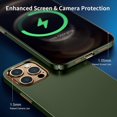 thumbnail image 4 of FYBTO Magnetic Slim Designed for iPhone 12 Pro Max Case Ultra Thin Non-Slip Matte Surface Hard PC Compatible with MagSafe Accessories iPhone 12 ProMax Case 6.7'', Dark Grey, 4 of 5