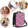 thumbnail image 6 of Cauagu Colorful Cute French Bulldog Insulated Lunch Bag - Reusable Lunch Box Thickened Thermal Leakproof Lunch Tote Bag for Adult Office/Travel Picnic, 6 of 7