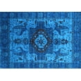 thumbnail image 1 of Ahgly Company Indoor Rectangle Oriental Light Blue Industrial Area Rugs, 2' x 4', 1 of 4