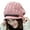 Pink, variant on 1 Piece Korean Style Beanie Hat | Belt Decoration - Autumn Winter Windproof Warm for Outdoor Activities