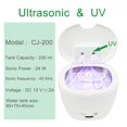 thumbnail image 2 of Ultrasonic Cleaner for Denture Tooth Jewelry Watch Teeth Ultrasonic Retainer Cleaner Ultrasonic UV, 2 of 7