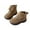 Khaki, variant on Boys Girls Boots, Fleece Lined Warm Winter Snow Boots, Slip-Resistant Thick Soled Flat Shoes Casual Short Booties for Kids 9-9.5 Years, Brown