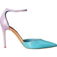 thumbnail image 6 of Nine West Faiz3 Light Blue/Lilac Ankle Strap Pointed Toe Stiletto Heel Pumps (Light Blue/Lilac, 8), 6 of 6