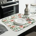 thumbnail image 3 of Microfibre Drying Mat for Kitchen Pioneer Dish Drying Drainer Mat Absorbent Colorful Floral Drying Mat Washing Up for Glass, Plate & Cup 16inch X 18inch, 3 of 7