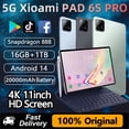 thumbnail image 2 of Tableta Xiaomi Pad 6S Pro original, versión global 2024, 11 pulgadas, HD 4K, Android 14, 16 GB + 1 T, 20000 mAh, 5G, doble SIM, WiFi, GPS, tableta PC, 2 of 5