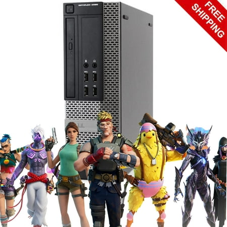 DELL Gaming Tower Computer PC 8GB 1TB For Fortnite Gaming Windows 10 Pro Pro