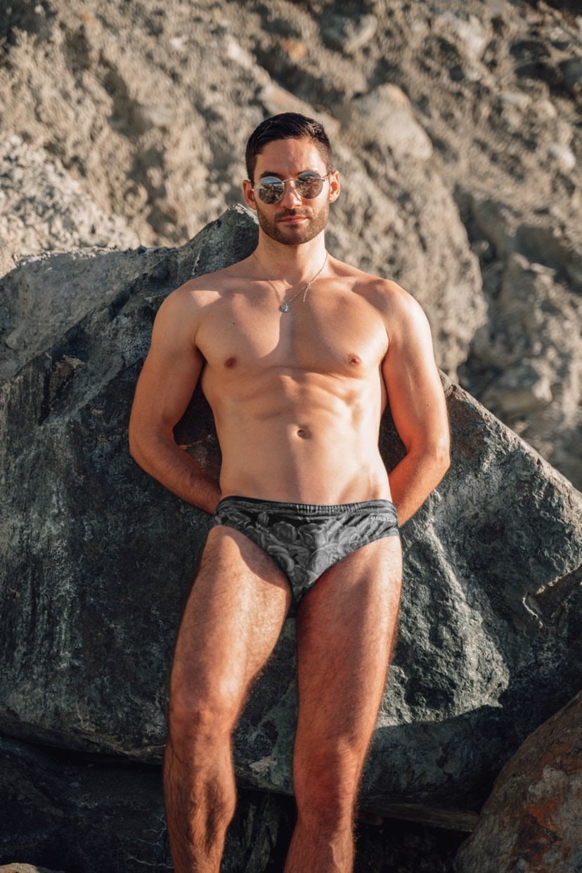 Maris Equi Black Rose Men's Swim Brief