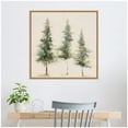 thumbnail image 2 of Kate and Laurel Sylvie Abstract Forest Evergreen Trees Framed Canvas Wall Art by The Creative Bunch Studio 30 x 30 Natural, Rustic Farmhouse, Landscapes, Nature Art for Wall Decor, Living Room, 2 of 8