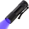 thumbnail image 1 of Linterna LED ultravioleta de 9 LED/linterna LED UV de luz negra 395nm Detector de manchas y orina para mascotas Encuentra manchas en la ropa alfombra o alfombras JFHHH pequeña, 1 of 5
