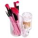 thumbnail image 5 of Jumpingount Caja de almacenamiento de cosméticos con 2 ranuras, organizador de maquillaje, tarro de baño, bastoncillo de algodón, almohadilla de Bolsas de maquillaje, 5 of 6