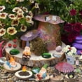 thumbnail image 5 of Gnomes Fairy Resin Statues Miniature Garden Accessories, Mini Dwarf Figurine Fairy Miniature Ornament DIY Kit, Micro Landscape Ornaments for Outdoor Indoor Patio Yard Lawn Garden, 5 of 7