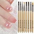thumbnail image 4 of Tnobhg Nail Art Stripes Lines Brushes with Nylon Bristles DIY Painting Flower Brush Drawing Pen Dotting Tools Manicure Tool, 4 of 8