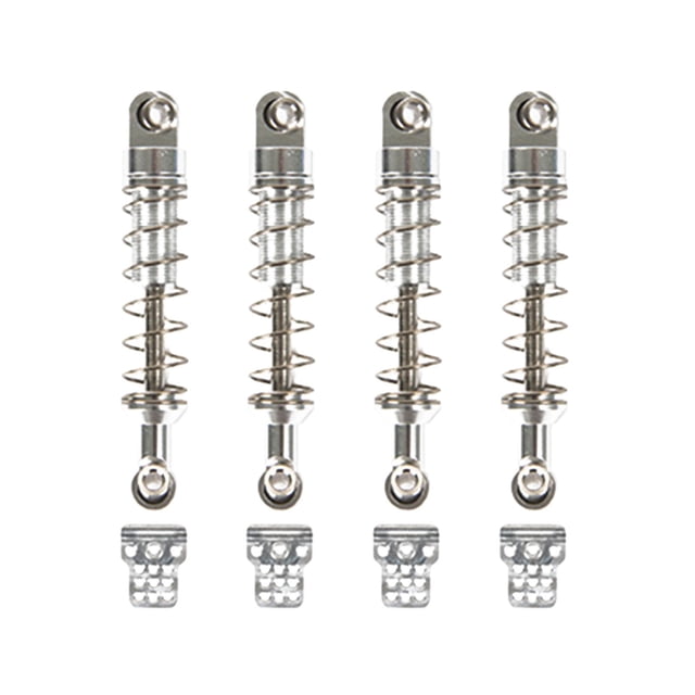 4X Metal Dampers Assembled Upgrade Kit Spare Parts - Heavy Duty Metal Spring & Shock Absorber Set for 1:12 Scale RC Crawler Vehicles