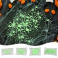 thumbnail image 5 of Harlier 50 Pieces Plastic Spiders, Noctilucent Small Spiders Fake Tiny Spiders, Halloween Realistic Plastic Spider Toys, Terror Funny Prank Props for Home and Party Decorations (Green), 5 of 5