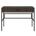 thumbnail image 5 of Functional Office Desk With Port And 1 Drawer In Oak Black Fashionable Table Spacious, 5 of 5