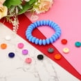 thumbnail image 3 of Uxcell 12mm Silicone Beads,100 PCS Silicone Beads Bulk Abacus Spacer Bead Lentil Focal Cute for Pens Keychain Bracelets Necklace Jewelry Making,Black, 3 of 6