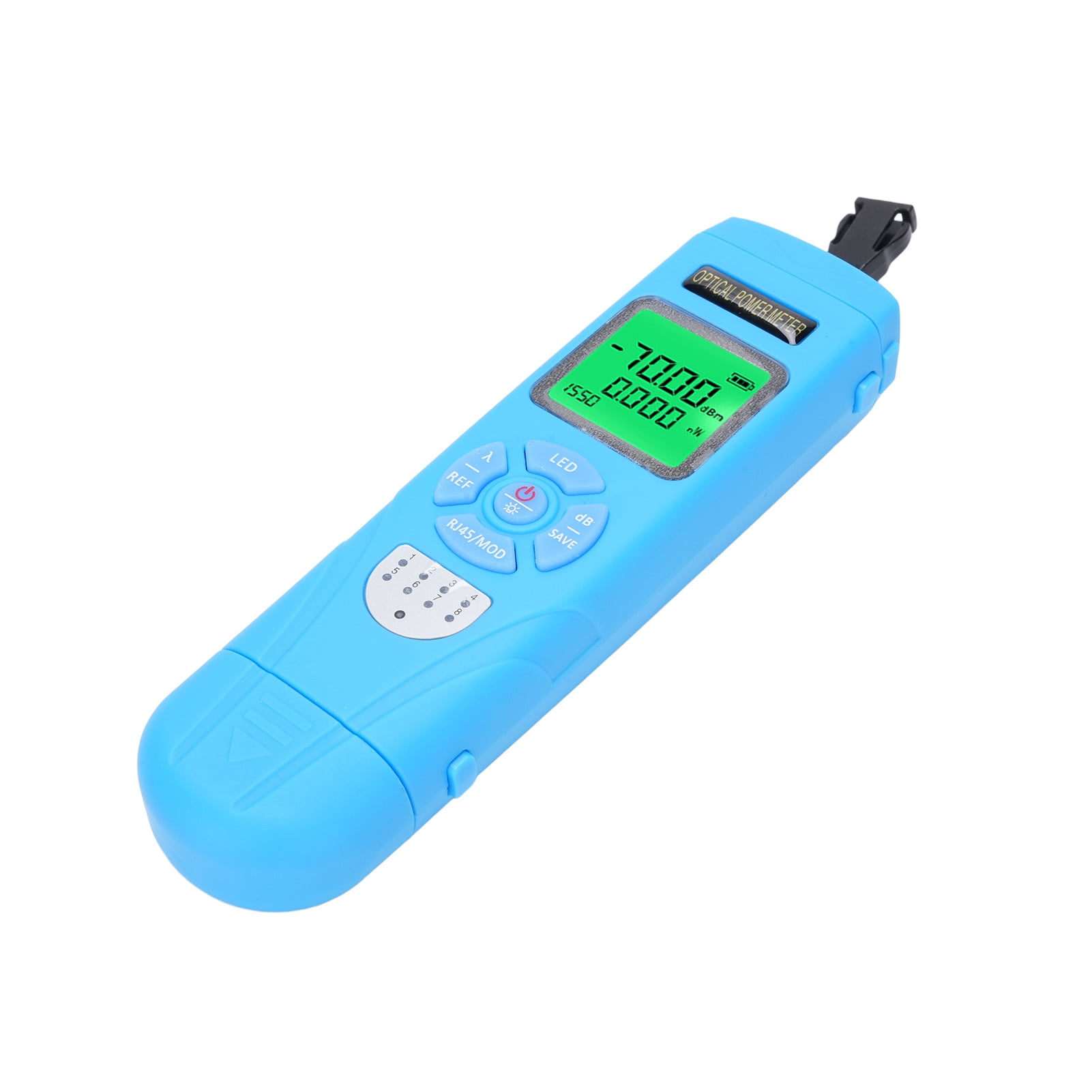 Optical Power Meter, Fiber Optic Power Meter LED Light Rechargeable ...