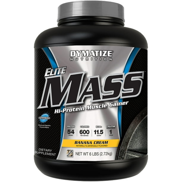 Dymatize Elite Mass 6lbs Banana Cream (Weight Gainer)