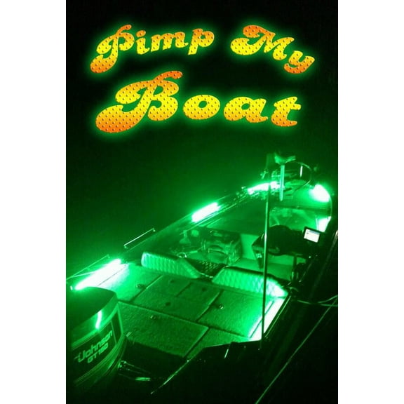 Pimp My Boat (Green) LED Boat Deck Lighting Kit DIY with Red & Green Navigation lights
