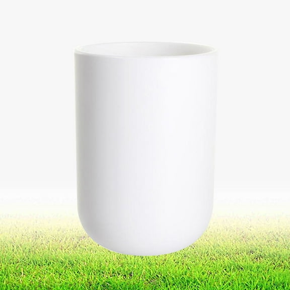 MLINS PP Tooth Mug Tumbler Cups Creative Japanese Style Home Bathroom Cups (White)