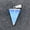 Opal, variant on Natural Stone Triangle Shape Pendant 15 X24mm White Dot Blue Watermelon Crystal