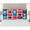 thumbnail image 1 of Olympics Headboard, Sports Image with Whistle Stopwatch Bowling and Various Types of Balls, Upholstered Decorative Metal Bed Headboard with Memory Foam, Full Size, Navy Purple, by Ambesonne, 1 of 4