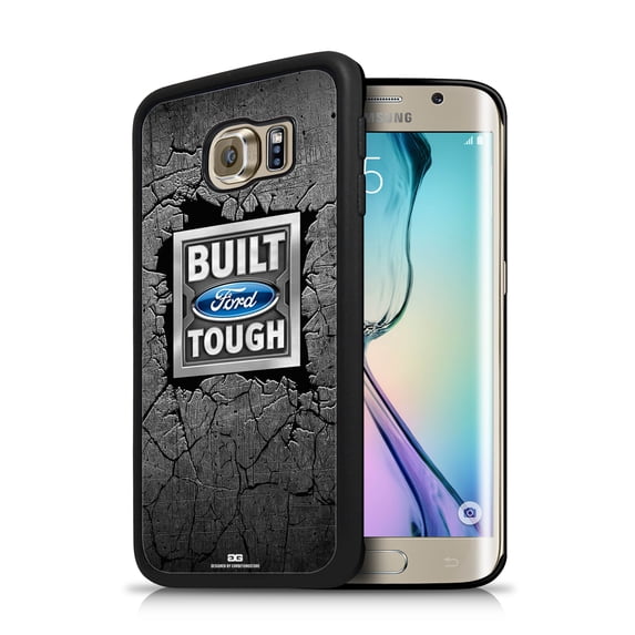 Ford Built Ford Tough Samsung Galaxy S6 Edge Black TPU Rubber Cell Phone Case