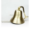 thumbnail image 3 of Nautical Premium Polished Brass and Nickel Coated Door Functional Bells | Exclusive Pirate's Decor Gifts Collectibles | Nagina International (3 Inches, Brass), 3 of 4