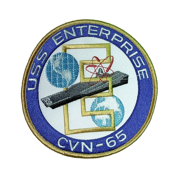 USS Enterprise CVN-65 Patch – Sew On, 4.5 in