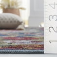 thumbnail image 4 of SAFAVIEH Besarabian Evonne Floral Machine Washable Area Rug, Blue/Sage Rust, 6'7" x 6'7" Square, 4 of 10