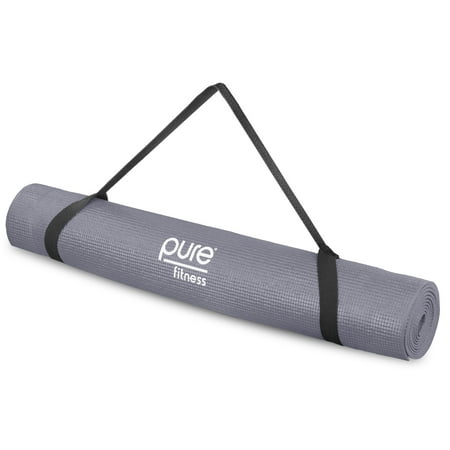 Pure Fitness 3.5mm Yoga Mat, Charcoal Gray
