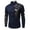 Navy, variant on Gubotare Men'S Dress Shirts Men's Regular-fit Long-Sleeve Chambray Shirt,Black L
