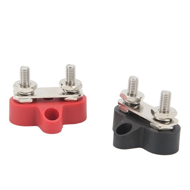 Power Distribution Terminal Block, Universal Battery Junction Post 2pcs For Boat For RV