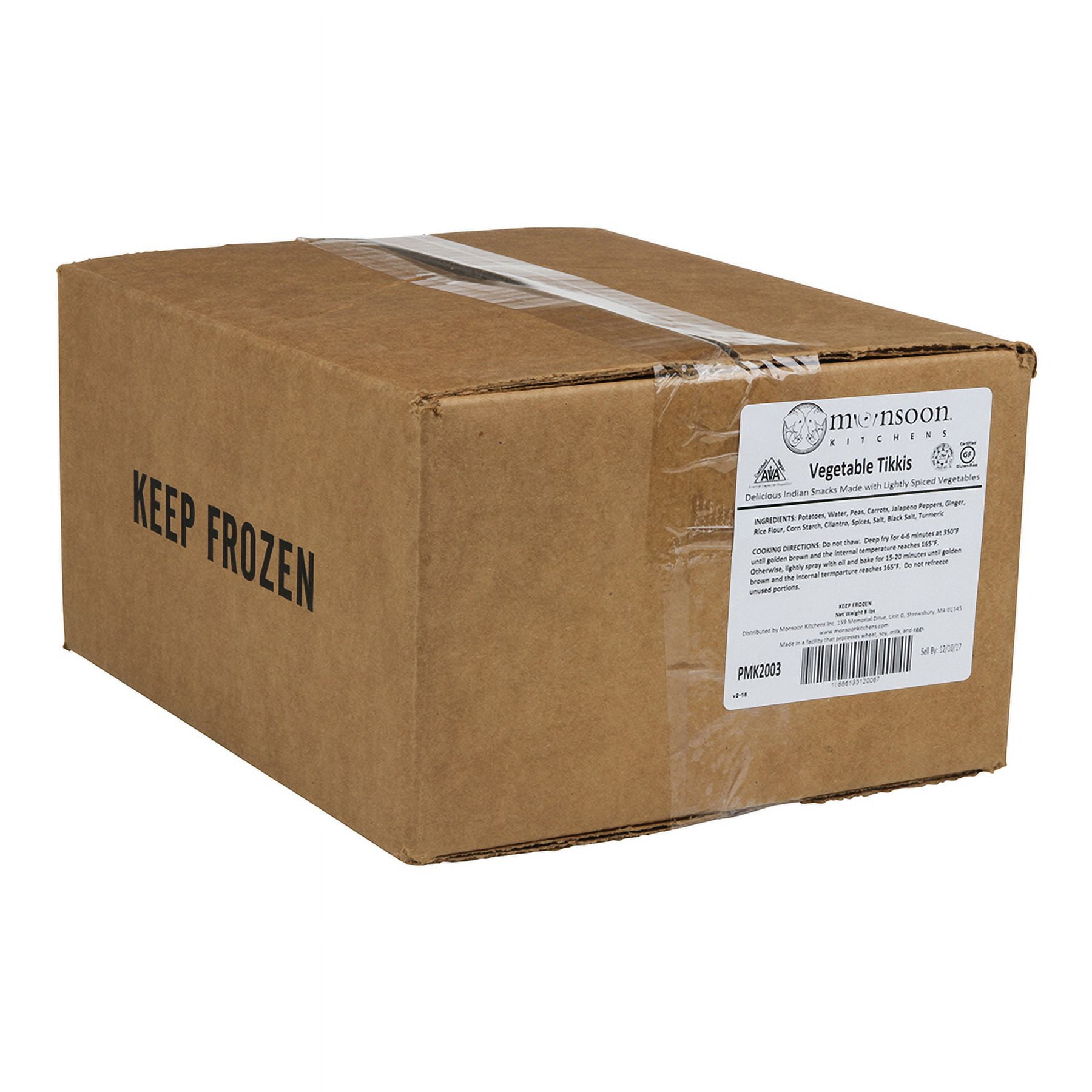Monsoon Vegetable Tikkis, 4 Pound -- 2 per case
