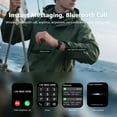 thumbnail image 4 of LUOMATE Military Smart Watch for Men with GPS - 1.91" Touch Screen, Fitness Tracker with Make/Answer Calls, 100+ Sports Modes, IP68 Waterproof, 900mAh Battery, Compatible with iOS Android (Green), 4 of 12