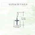 thumbnail image 4 of Butterfly Cross Earrings Sterling Silver Abalone Shell Cross Earrings Dangle Drop Leverback Earrings Jewelry Gifts for Women, 4 of 6