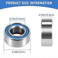 thumbnail image 5 of 20PCS MR105-2RS 5x10x4mm Ball Bearings Double Shielded Steel Miniature Bearings for Machinery, 5 of 5