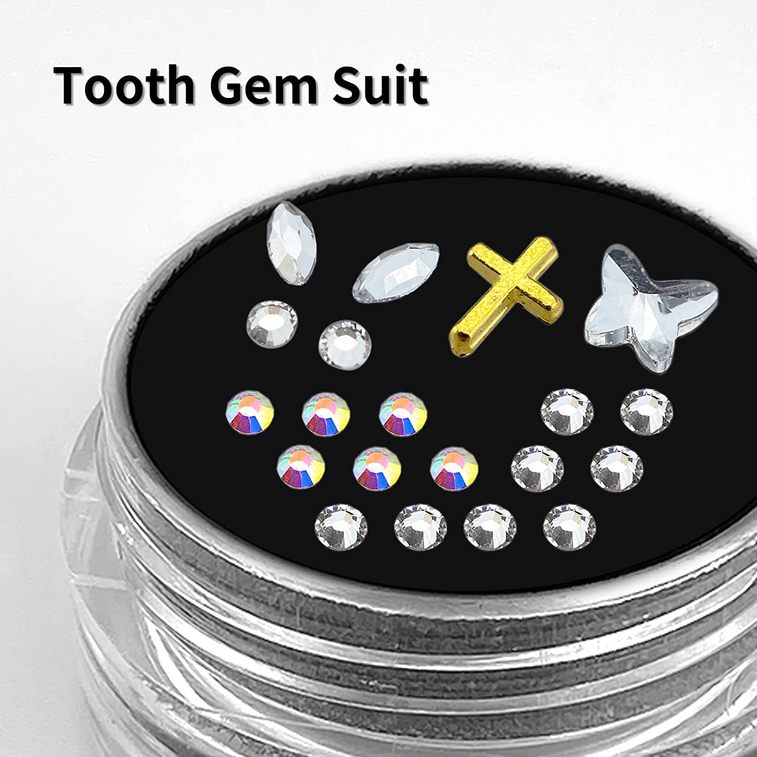 Special Offer Limited Professional Tooth Gem Kit With Swarovski® Crystal  Dental Gems silver Editionfull Syringe Adhesive Kit BOX 